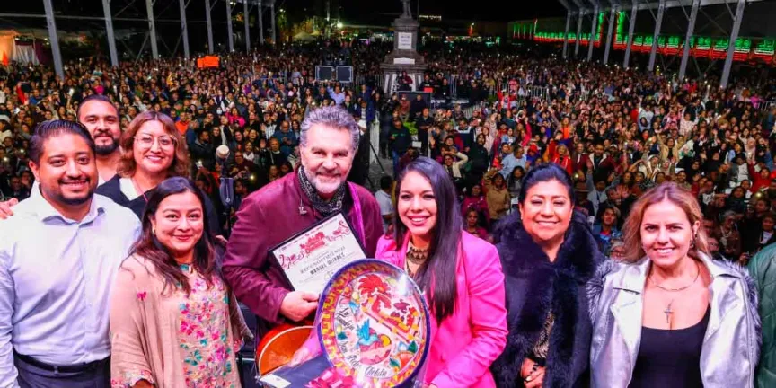 Con Mijares y miles de visitantes, Tonantzin Fernández inauguró la 76ª Feria Milenaria