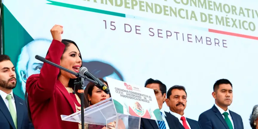 Encabeza Tonantzin Fernández ceremonia conmemorativa de la Independencia de México